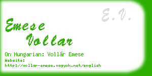 emese vollar business card